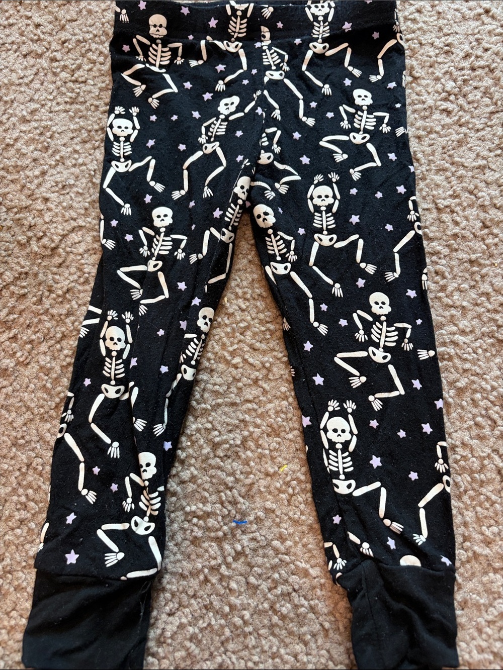B69 Caden Lane Bamboo Skeleton Print PJ Pants, 12-18